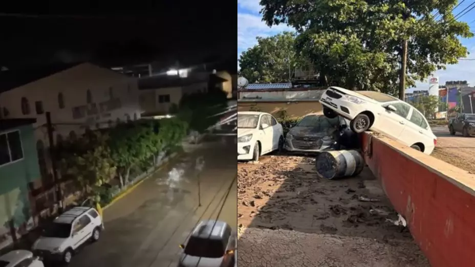VIDEO: Momento exacto de la inundación que devoró Poza Rica.