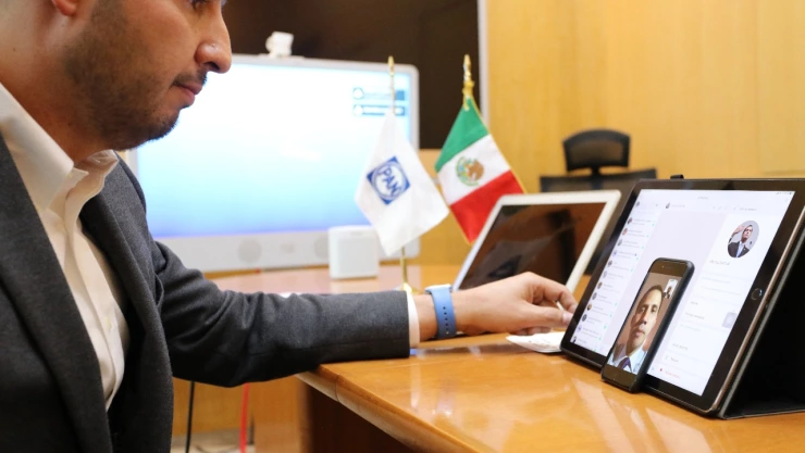 Marko Cortés videollamada Guaidó