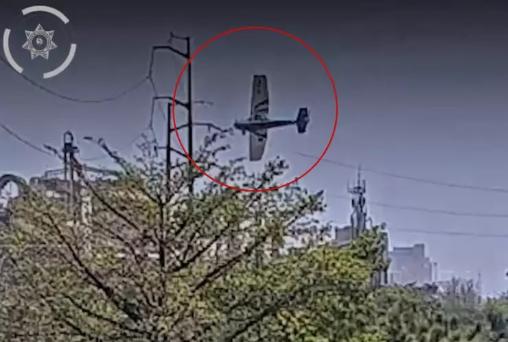 VIDEO_ Captan momento exacto de desplome de avioneta en Mérida