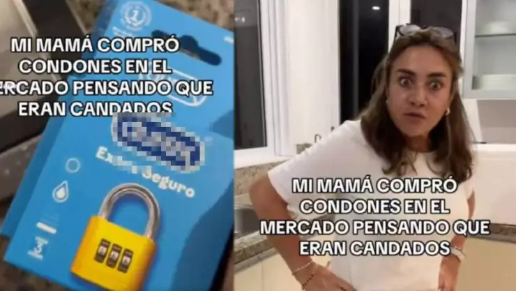 VIDEO: Mamá compró condones en lugar de candados y se viraliza