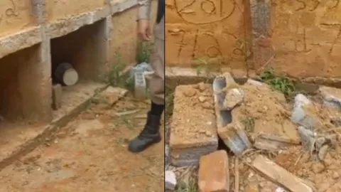 ¡De terror! Entierran viva a una mujer en un cementerio