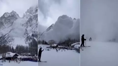 Así fue la mortal avalancha en el Mont Blanc que le arrebató la vida de al menos 2 esquiadores