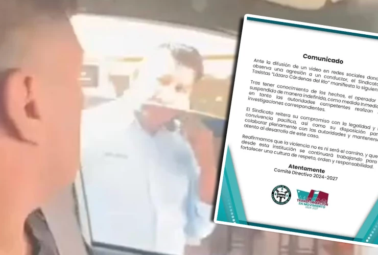 Tras agresión, taxista de Playa del Carmen fue suspendido indefinidamente; autoridades investigan.webp