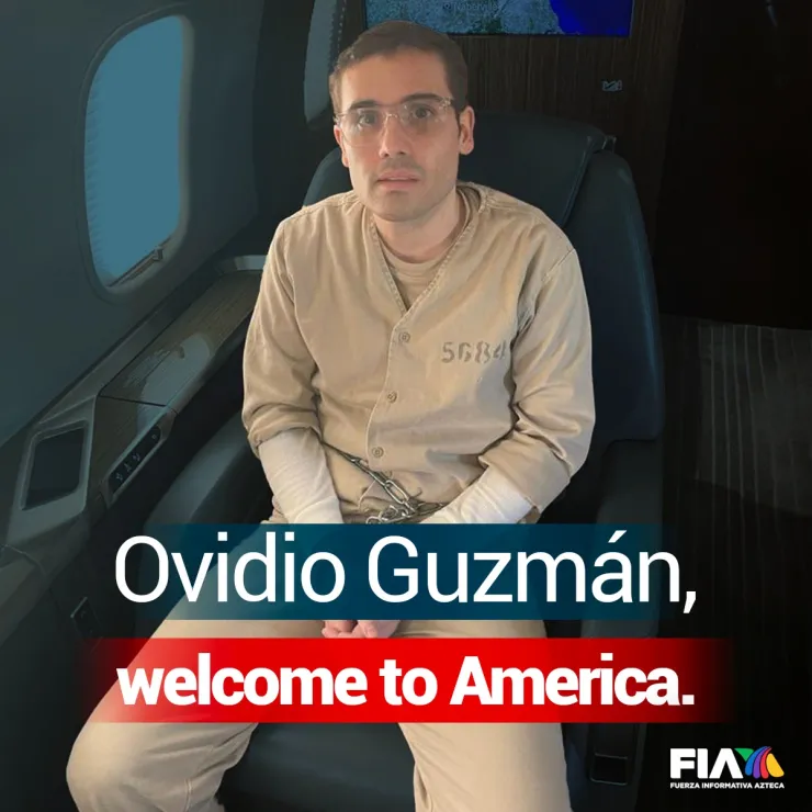 La primera fotografía de Ovidio Guzmán esposado y extraditado a Estados Unidos.jpeg
