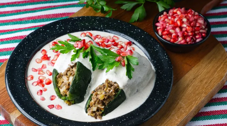 Chiles en nogada en 5 pasos