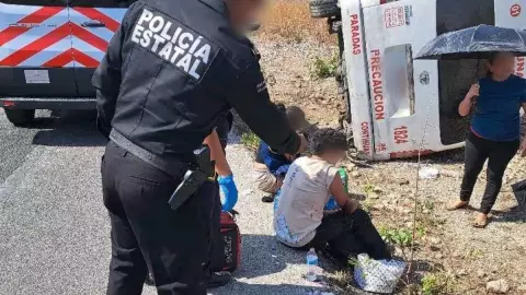 vuelca avan ruta muna heridos.