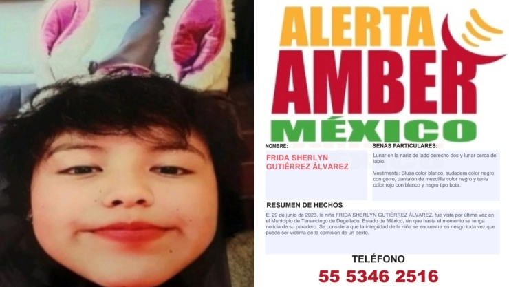 Alerta Amber Frida Gutiérrez Álvarez Edomex