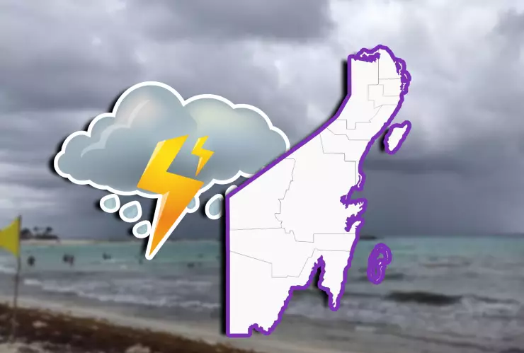Estos son los MUNICIPIOS en los que LLOVERÁ hoy 23 de diciembre de 2025 en Quintana Roo.webp