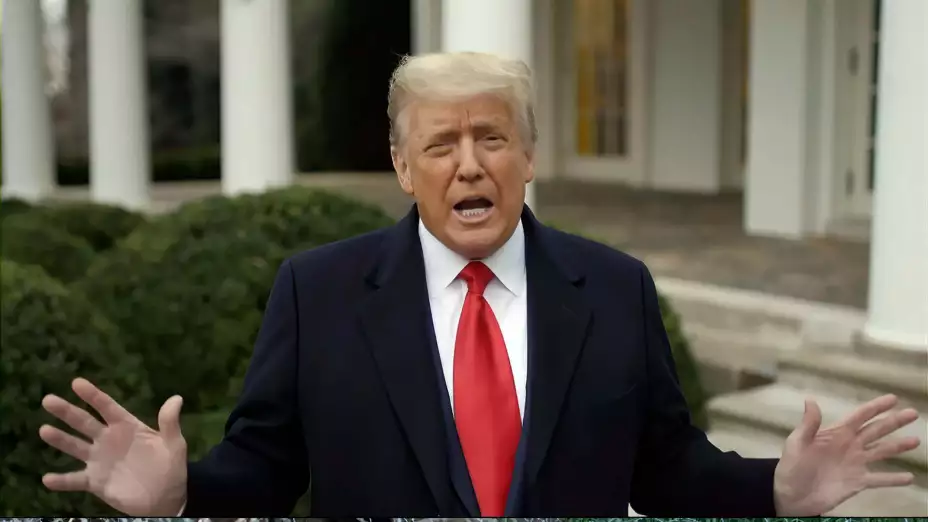 Donald Trump en la Casa Blanca el 6 de enero de 2021