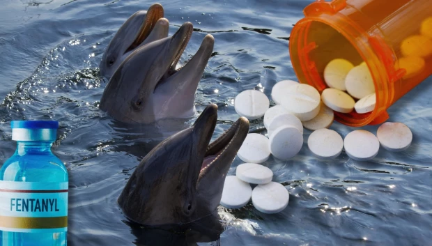 Delfines consumen fentanilo