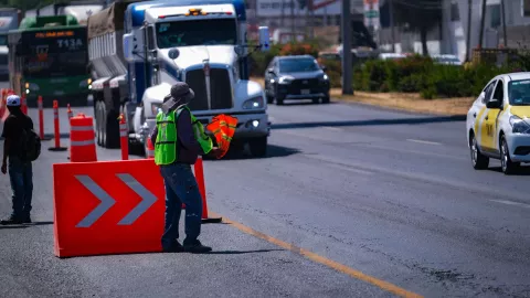 ¡Colapsada! Así se encuentra la Carretera a Chapala hoy 27 de marzo por las obras de renovación