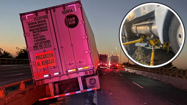 Choque entre tráileres en Guasave