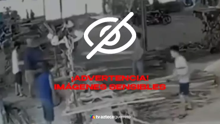 Trabajador parrido a la mitad