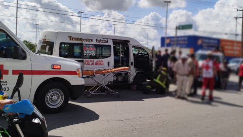 Reportan accidente de tránsito en avenida Nichupté, Cancún 1.jpg