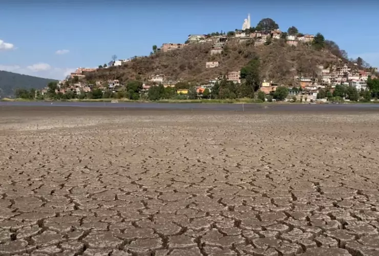 Grave sequía en el Lago de Pátzcuaro