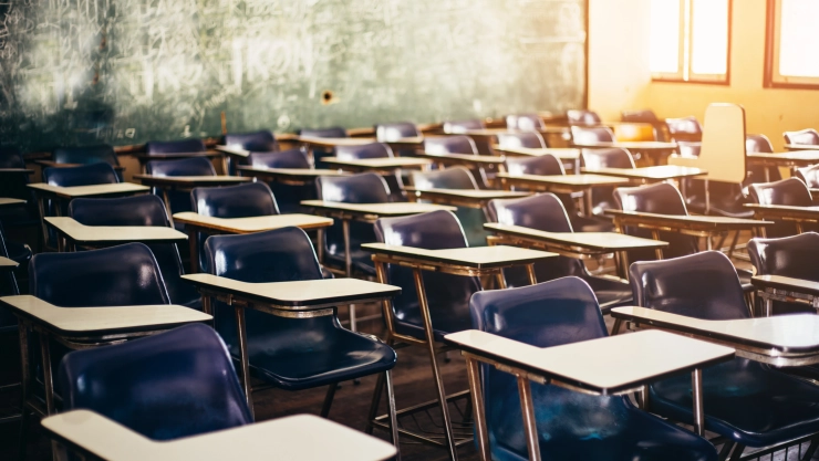 Salón de clases en escuela de Miami-Dale, Florida