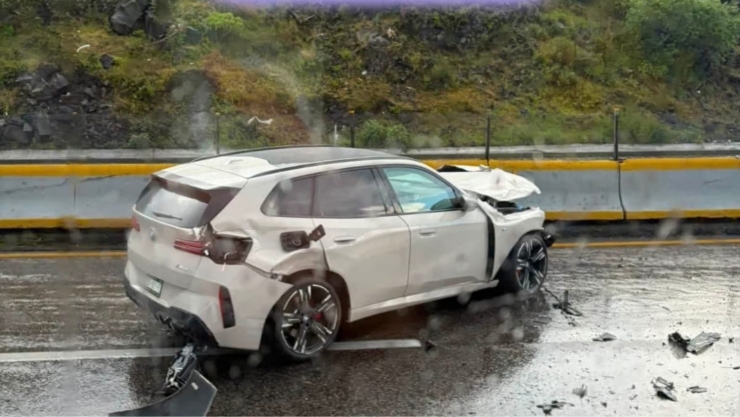 Se registra fuerte accidente en la México-Cuernavaca.