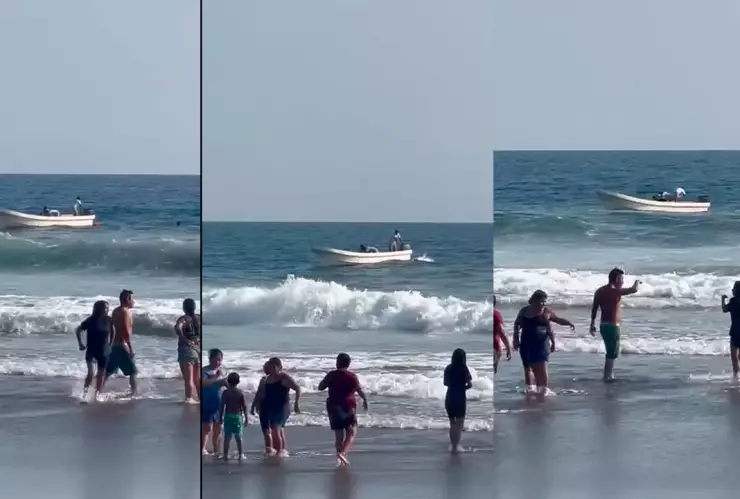 Rescatan personas Puerto Arista