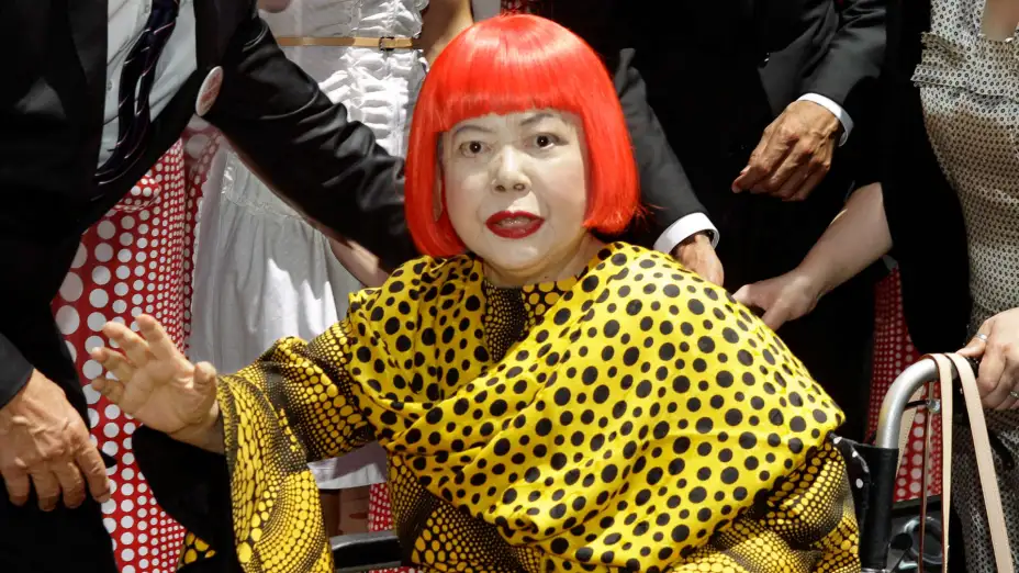 La artista japonesa Yayoi Kusama en Nueva York, en 2012.
