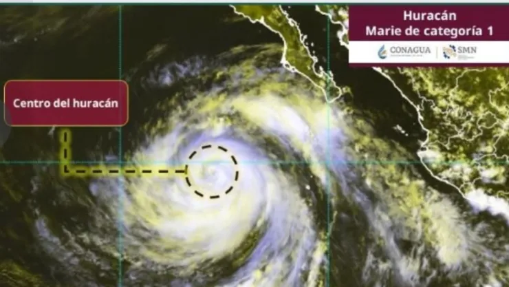 Huracán “Marie": inundaciones y puertos cerrados en Baja California Sur