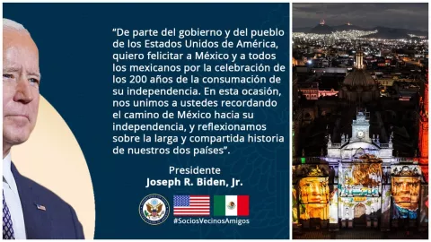 Biden felicitó a México