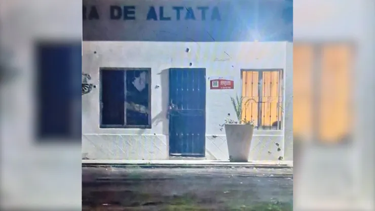Balean oficinas de la sindicatura de Altata