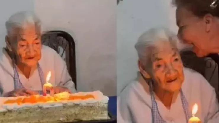 Muere famosa abuelita del video viral “Apaga la vela” a 108 años de edad