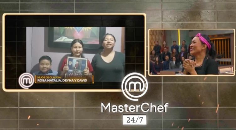Mensaje para Claudia en MasterChef 24/7