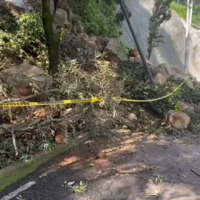 Lluvias provocan deslizamiento de tierra en Miguel Hidalgo