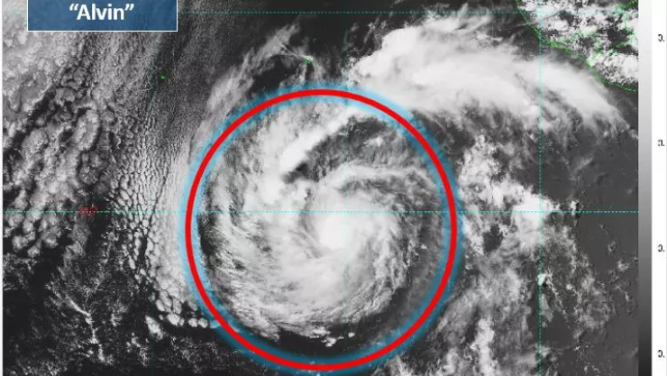 Se forma Alvin, la primera tomenta tropical en el océano Pacífico