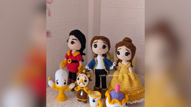 Patrones de amigurumi de Disney nivel intermedio 3 diseños que parecen de colección