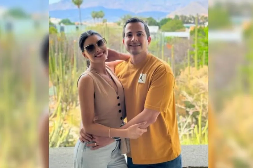 Kristal Silva y esposo
