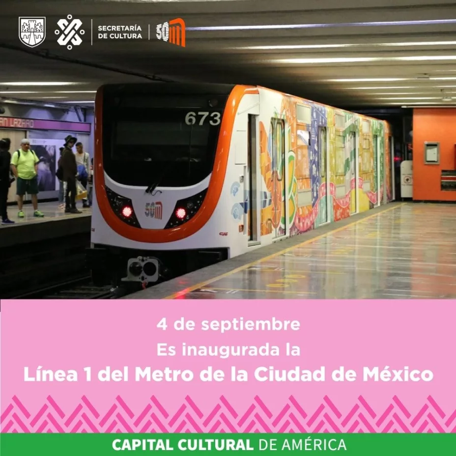 En la Ciudad de México se inaugura la primera línea del Metro.