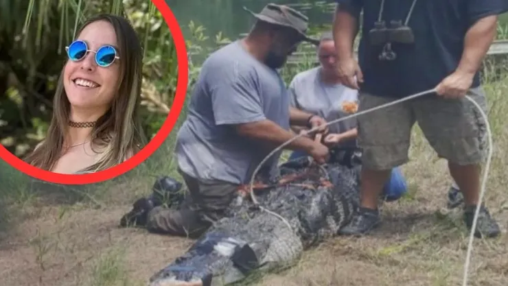 Caimán gigante ataca a una mujer en un río y le provoca heridas mortales en los brazos