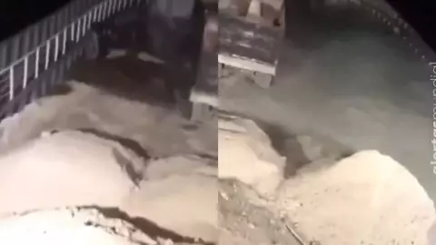 Barco se hunde en las Bahamas y pasajero graba video