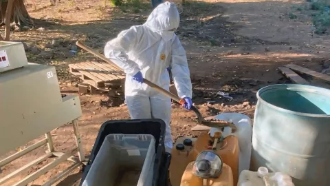 narcolaboratorio en Sinaloa