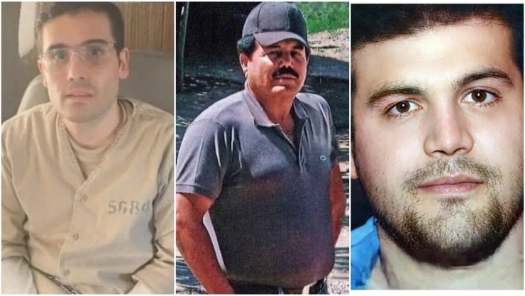 Ovidio Guzmán, “Mayo” Zambada y Joaquín Guzmán López.