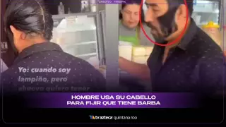 Hombre se peina para fingir que tiene barba y genera risas entre los internautas