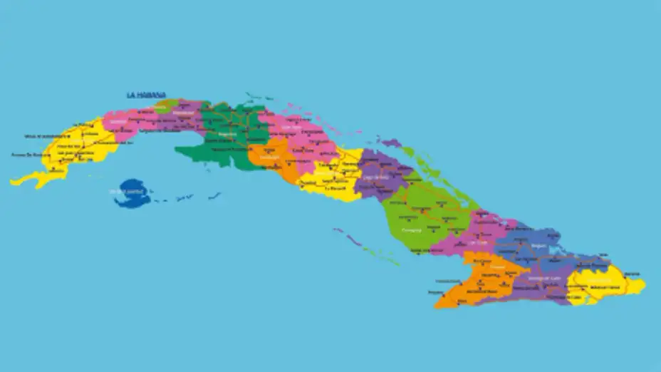 Mapa de Cuba