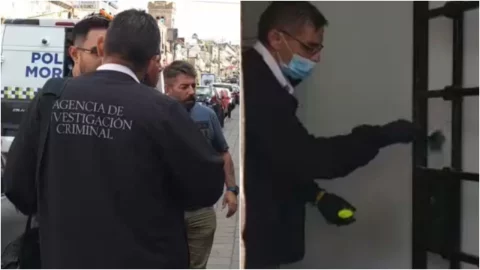 Investigaciones periciales tras robo en Banco del Bienestar