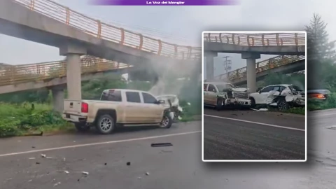 Accidente en la carretera Villahermosa – Frontera deja dos heridos frente Simón Sarlat