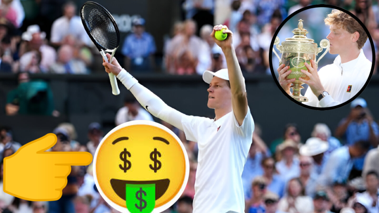 Cifra exacta que se llevó el tenista Jannik Sinner por ganar Wimbledon 2025