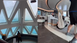 el Ocean Explorer enfrentó olas de 12 metros en el Paso Drake