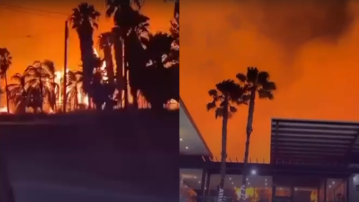 reportan fuerte incendio en avenida Adolf Horn