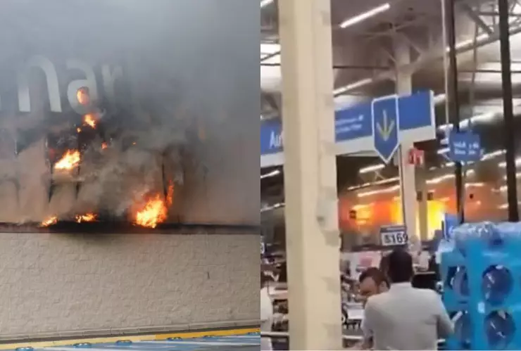 Así inició el incendio en el supermercado de zapopan, Jalisco