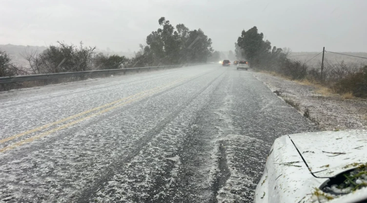Granizada hoy en Aguascalientes domingo 5 de abril