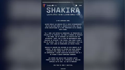 Malas noticias para fanáticos de Shakira, la cantante aplazó más del 90% de sus conciertos