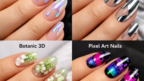 diseño de uñas creada con ia
