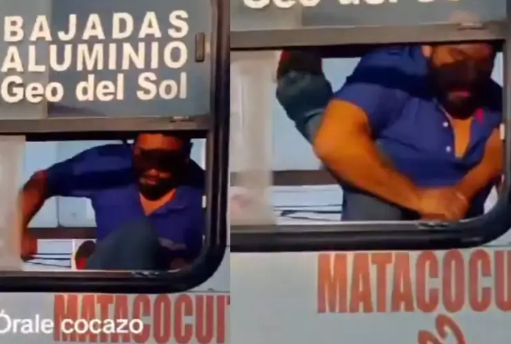 Conductor y pasajero pelea en Veracruz