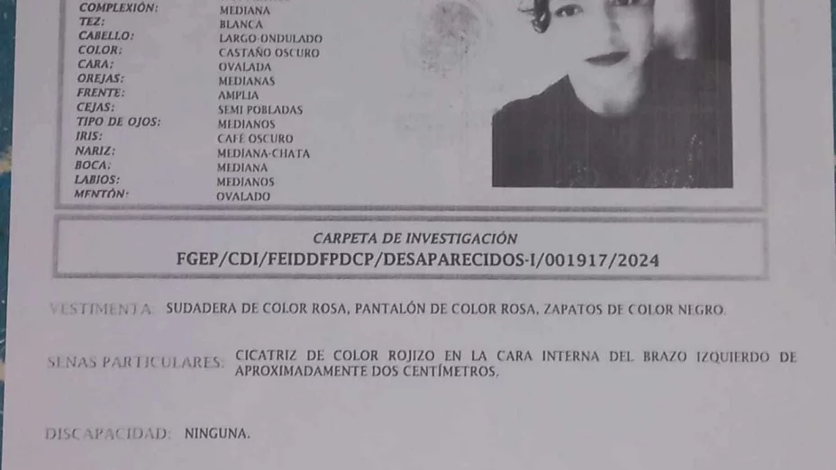 desaparecida Enedina García Juárez Puebla